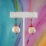 Coral And Shell Earrings